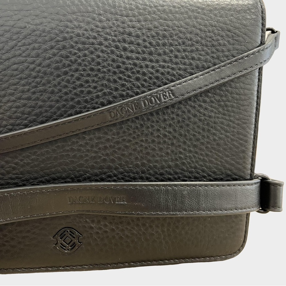 Dagne Dover Medium Andra Crossbody Bag Black Onyx Matte Black Hardware - Picture 9 of 14